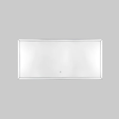 مرايا حمام مستطيلة بإضاءة خلفية LED