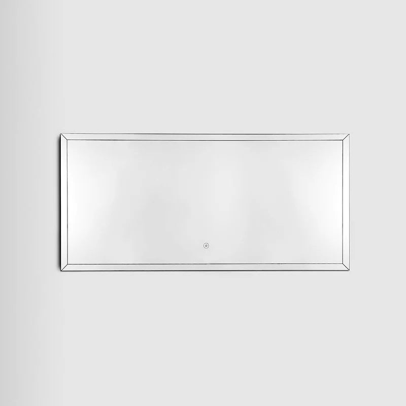 مرايا حمام مستطيلة بإضاءة خلفية LED