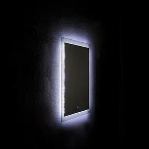 مرآة حمام مضاءة بتقنية LED | مرآة معلقة على الحائط بدون إطار