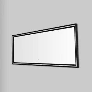 مرايا وأضواء LED للحمام ذات الإضاءة الخلفية المصممة